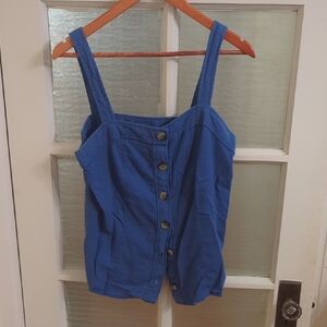 Anthropologie Maeve Blue Top